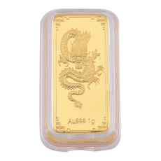 24K Golden Asian Dragon Emboss Sheet 1 Grams